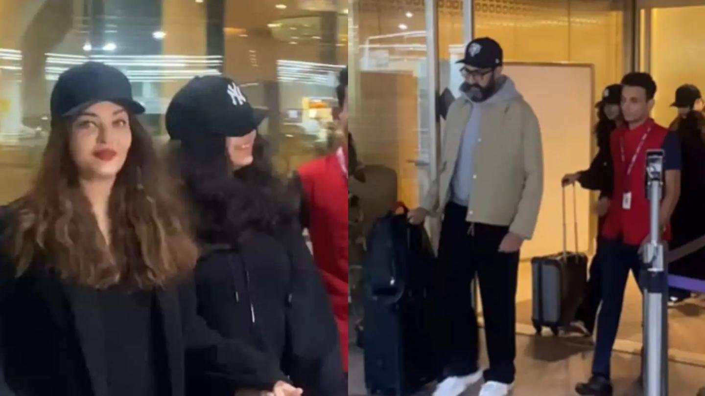 Abhishek-Aishwarya’s Rare Airport Sighting — Aaradhya Steals the Spotlight