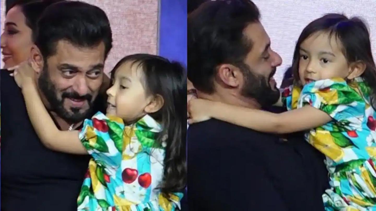 ‘Bacchi Saath Mein Hai’: Salman Khan Turns Protective Uncle for Niece Ayat at Mumbai Event
