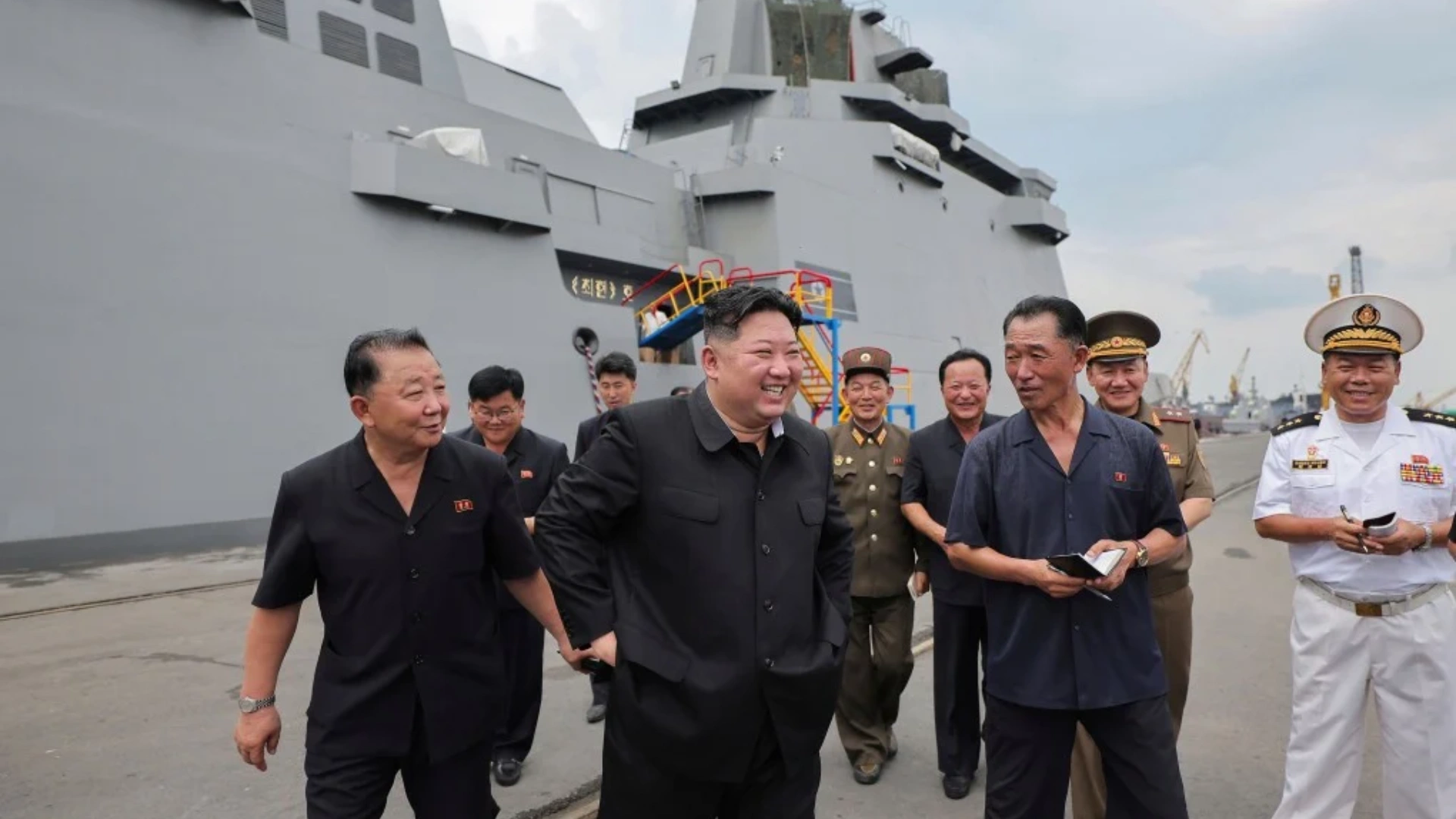 Kim Jong Un Inspects Nuclear-Capable Warship, Slams US-South Korea Drills