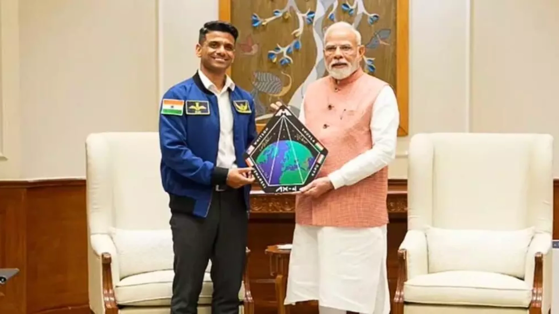PM Modi Meets Astronaut Shubhanshu Shukla, Hails His Historic Space Mission