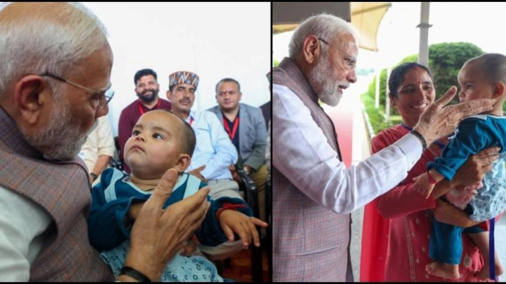 PM Modi Meets Neetika, The Lone Cloudburst Survivor in Himachal Pradesh