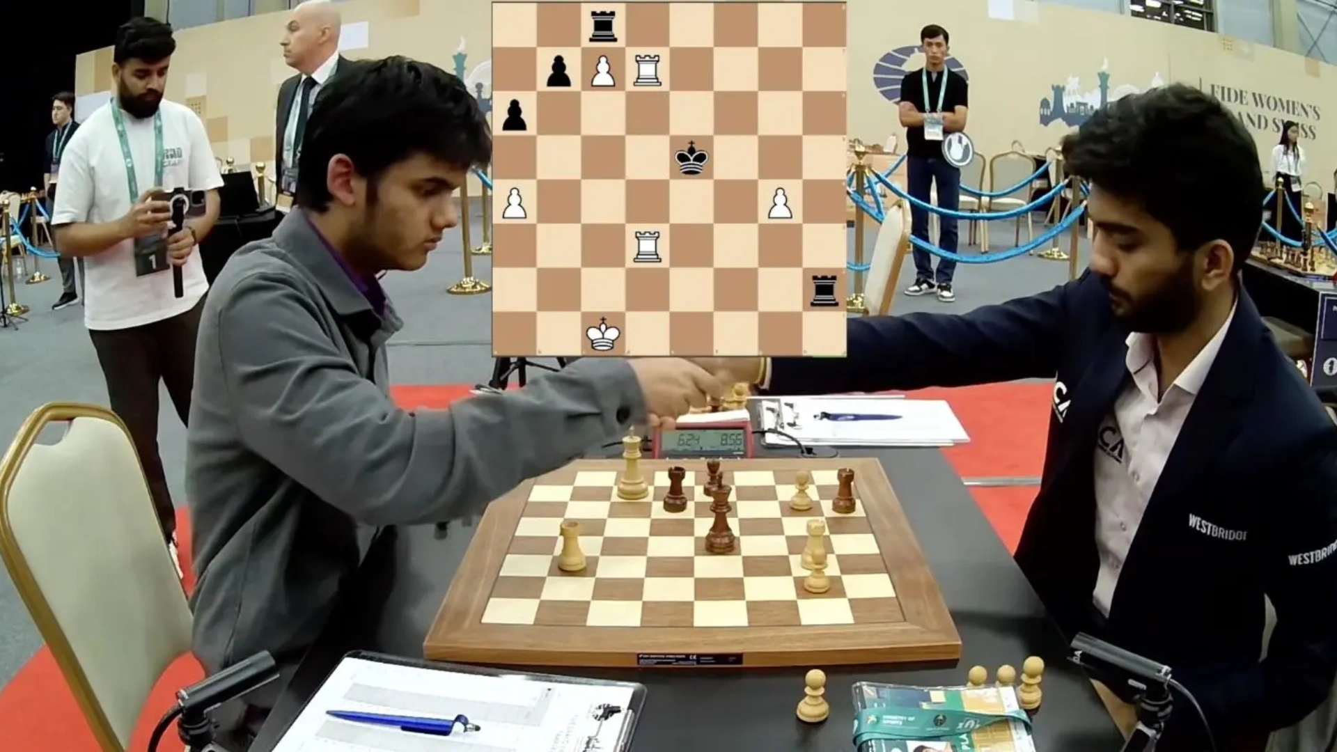 Abhimanyu Mishra Stuns World Champion D Gukesh In Grand Swiss Clash