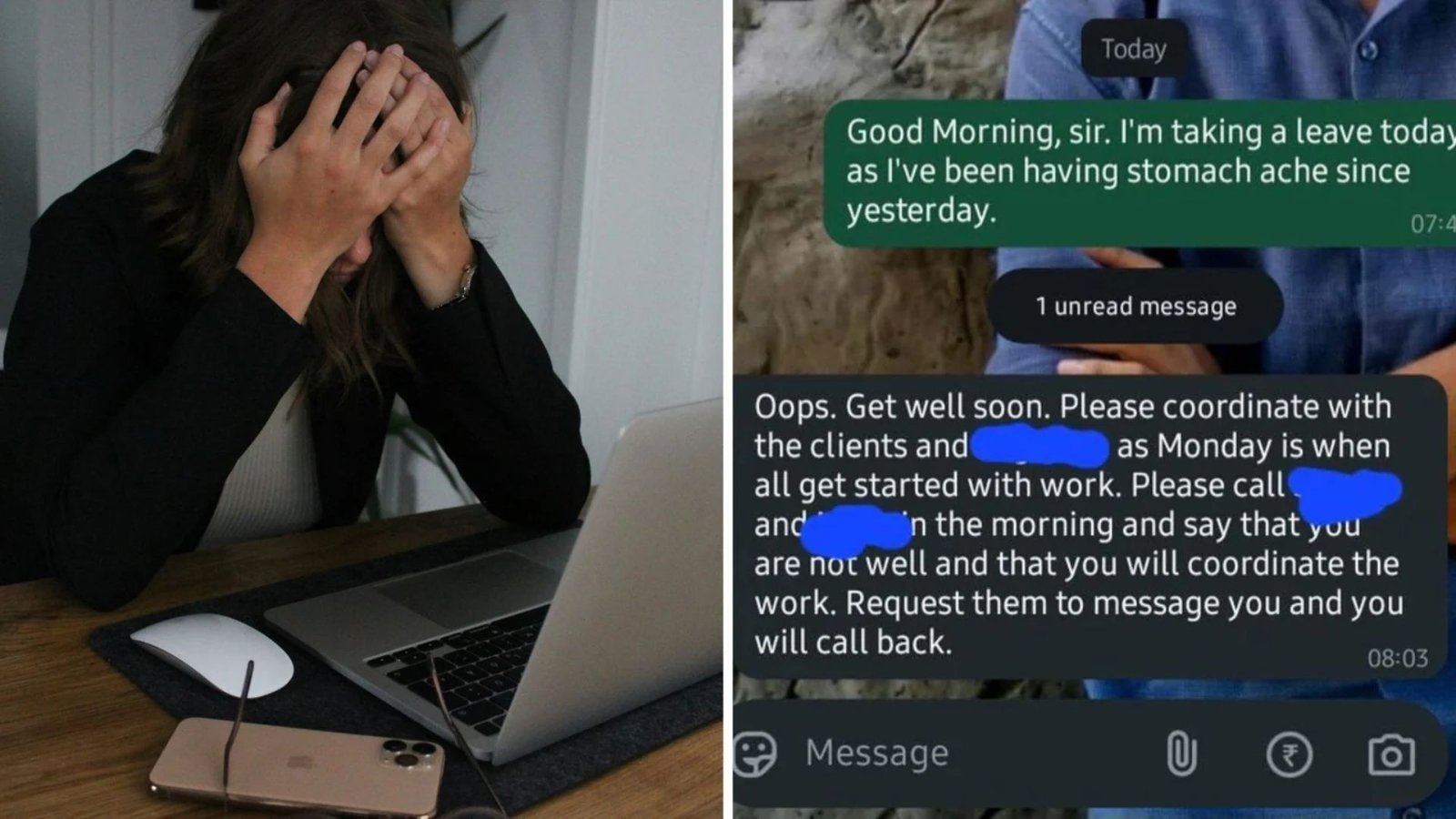 Indian Manager Refuses Sick Leave for Headache, Viral Chat Sparks Debate on Work Culture