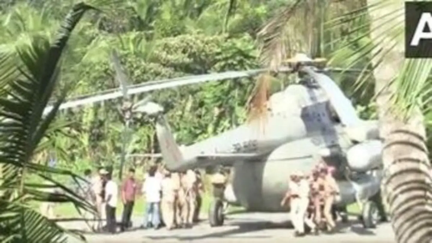 Helipad collapses in Kerala during President Murmu’s chopper landing