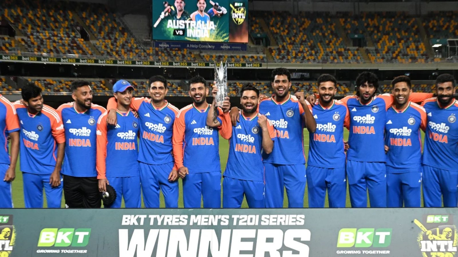 India Clinches T20I Series Against Australia After Gabba Downpour