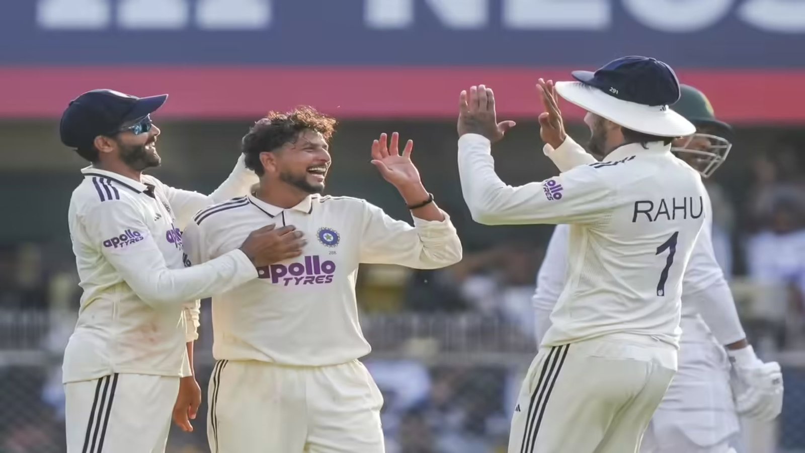 Kuldeep Yadav’s three wickets put India ahead in second Test.