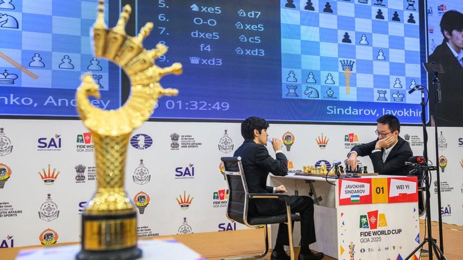Esipenko Leads Candidates Battle After FIDE World Cup Finals Game 1