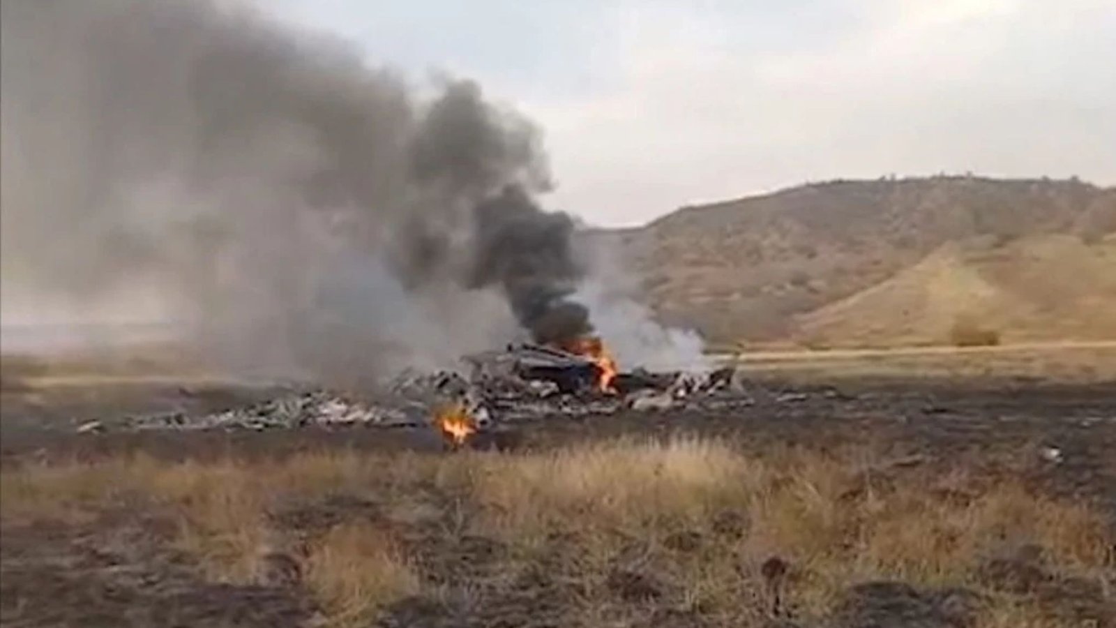 Turkish military plane crashes in Georgia; 20 on board