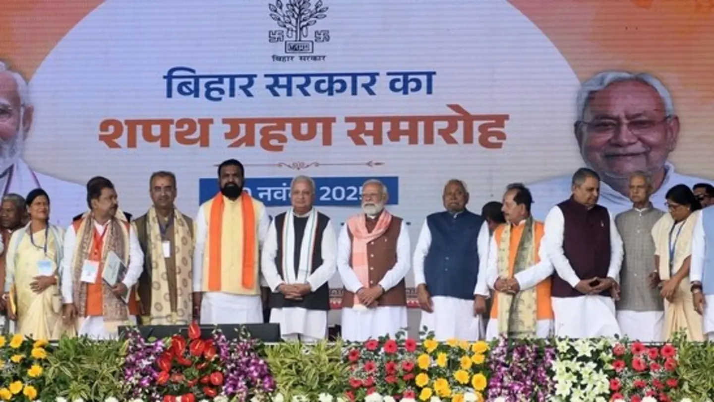 Bihar cabinet: Nitish Kumar’s new team includes Jaiswal, Nabin, Choudhary