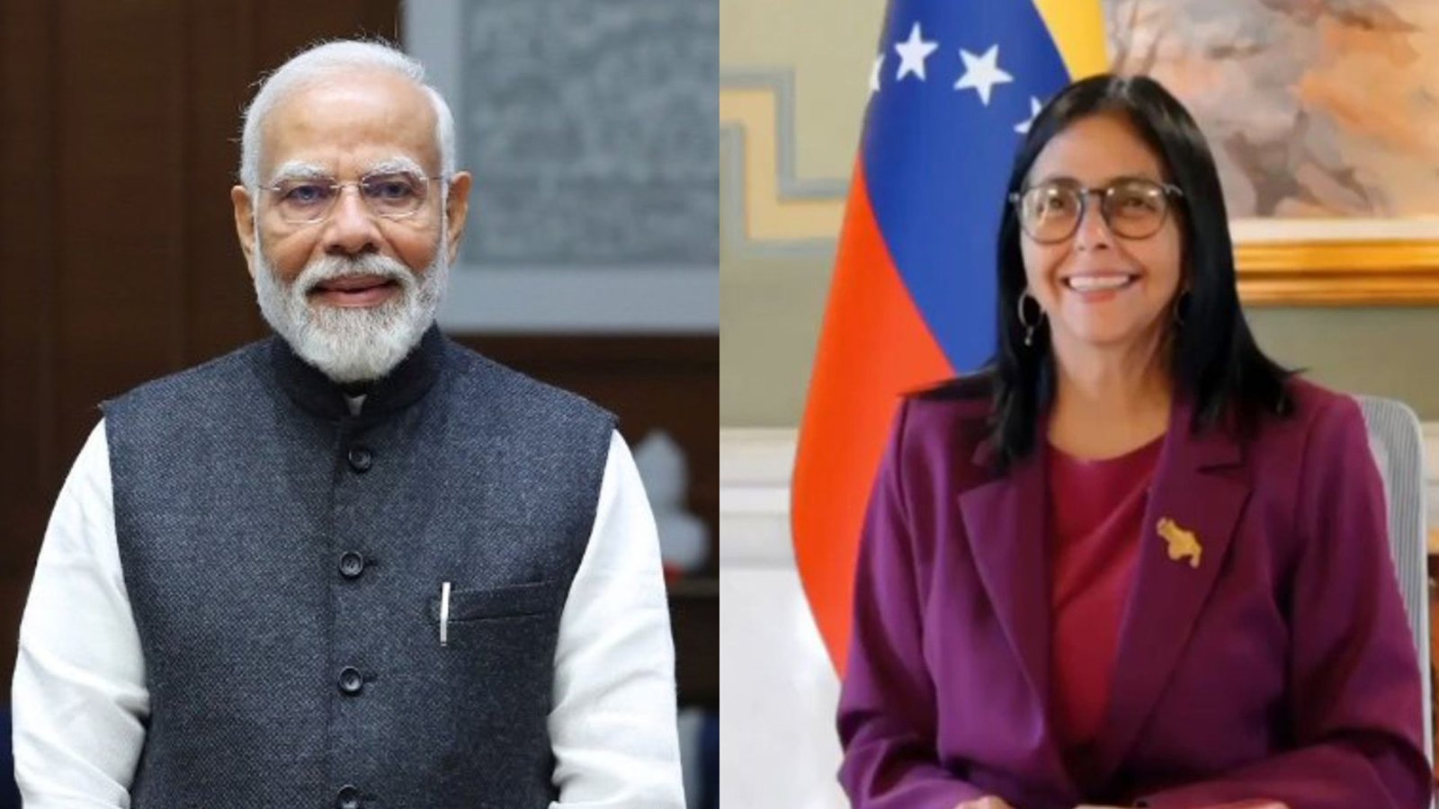 Modi and Rodríguez Discuss Expanded Venezuela Partnership