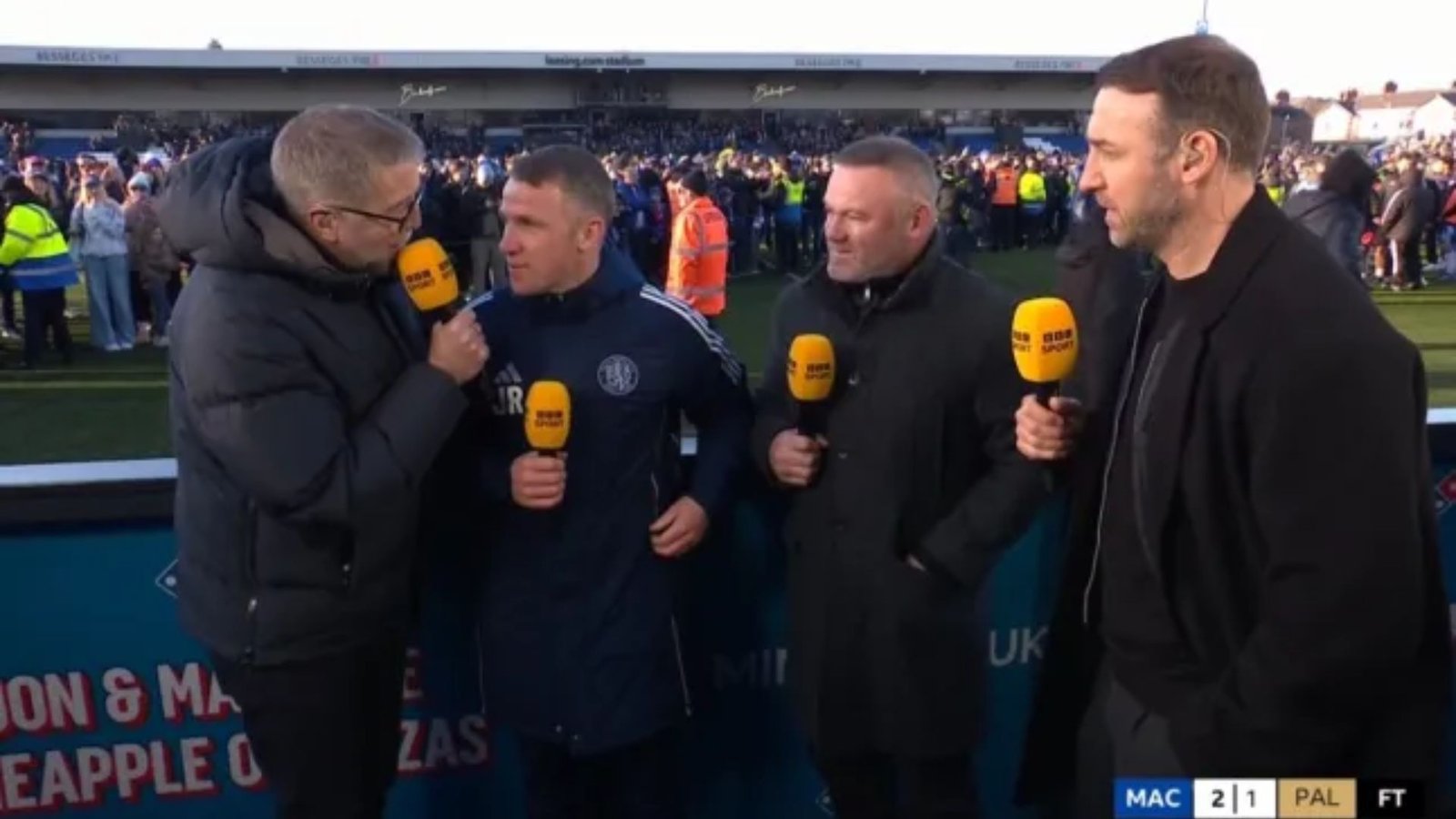 Wayne Rooney watches brother John lead Macclesfield to FA Cup victory