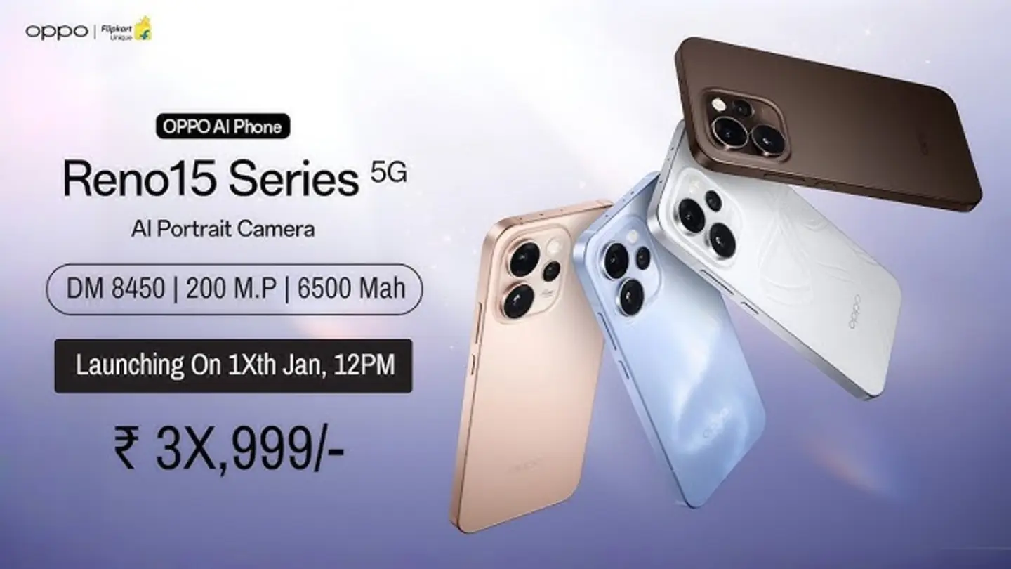 OPPO Reno15 Series to Debut in India with AI Camera